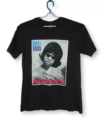 Birdman Respeck Black T Shirt (Large) - YMCMB Cash Money Records - Rap Tee • £57.56