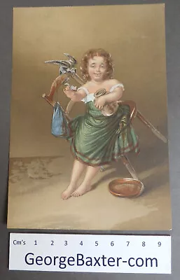 See Saw Majorie Daw - Le Blond Baxter Print - George Baxter  1868 - UK FREE POST • £9.99