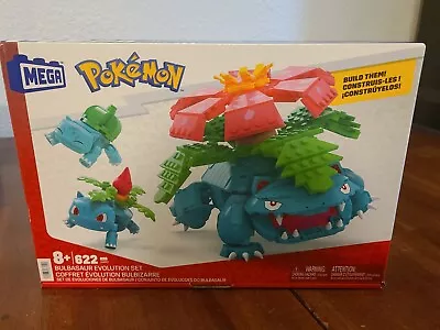 Mega Pokémon Bulbasaur Evolution Building Set Ivysaur Venusaur 622 Pieces HHM17 • $39.99