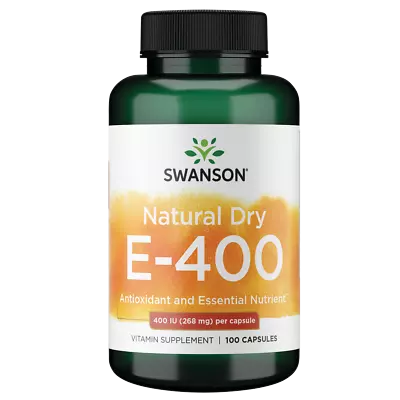 Swanson Natural Dry Vitamin E 400 Iu 100 Capsules • $19.48