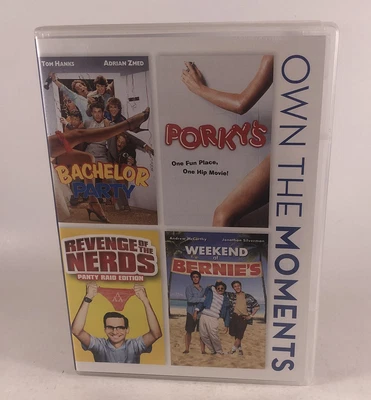 $14.99 • Buy Sealed Bachelor Party~Porkys~Revenge Of The Nerds~Weekend At Bernies DVD, 4-Disc