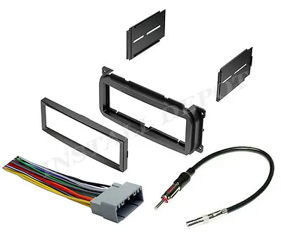 Complete Car Stereo Radio Installation Trim Kit Cd Player + Wiring Harness + Ant • $16.99