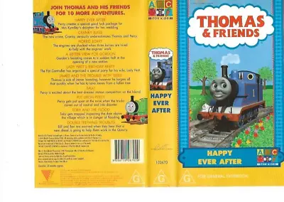 THOMAS THE TANK ENGINE HAPPY EVER AFTER VHS Pal Vhs Tape~ A Rare Find ~ • $79.99