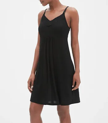 GAP Maternity Nursing Nightgown BLACK - #42217-6#M • $13.59