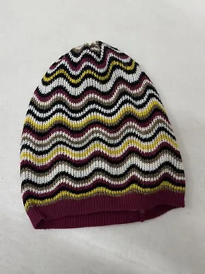 Missoni Lindex Hat Multicolor Zig Zag Size 52/54 • $25.20