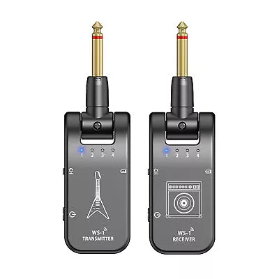 2.4G Wireless Guitar System Transmitter Receiver Rechargeable 4 Channels C8M6 • $26.28