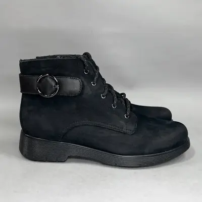 Munro Women's Buckley Black Nubuck Leather Boots • $79.95