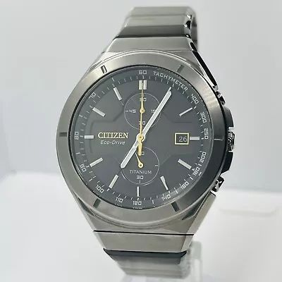 Citizen Men's Eco-Drive Super Titanium Armor Silver 10ATM 45mm Watch CA7058-55E • $325