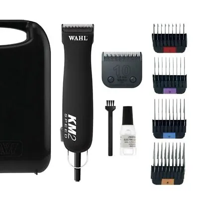 Wahl KM 2 Speed Professional Pet Dog Corded Clipper With Metal Combos#1 #2 #3 #4 • $229.99