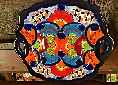 Mexican Clay Pottery - 9  Serving Dish  ***free Freight*** • $42.58