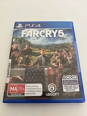 Farcry 5  - Sony PlayStation 4 PS4 Game - With Manual - VGC Free Postage • $22.90