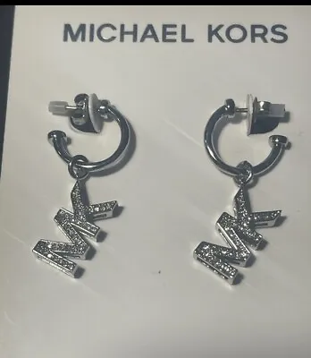 Michael Kors Necklace Silver MK Earrings 😍 BNWT • £39.99