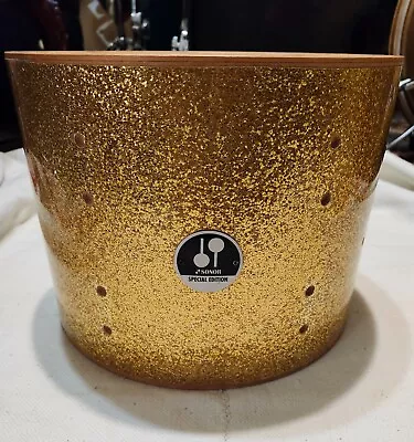 SONOR SPECIAL EDITION Series  12 X9  Tom Drum Shell GOLD SPARKLE TAR0813 MOUNT  • $29.99