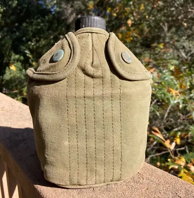 US Army Military Vietnam M1956 M56 Canteen Cover + Canteen Field Gear Equipment • $39.99