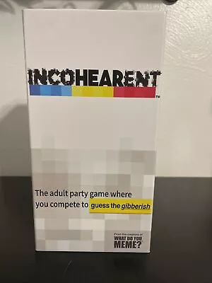 Incohearent Incoherent Adult Party Game What Do You Meme New Game Factory Seal • $24.87