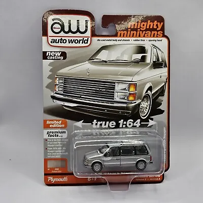 Auto World - Mighty Minivans - Radiant Silver -  1985 Plymouth Voyager • $7.99