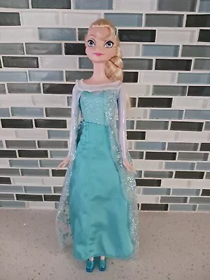 Disney Frozen 11.5  Elsa Doll By Mattel 2012 Clothes Shoes Tiara  • $7.99