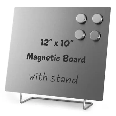 Large Magnetic Bulletin Board For Tabletops Dry Erase Memo Board 12x10 Inch • $48.15