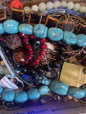 Huge Vintage To Now Jewelry Lot - Broken And Junk -for Craft 2 LBs-beads-lot 3- • $22.99