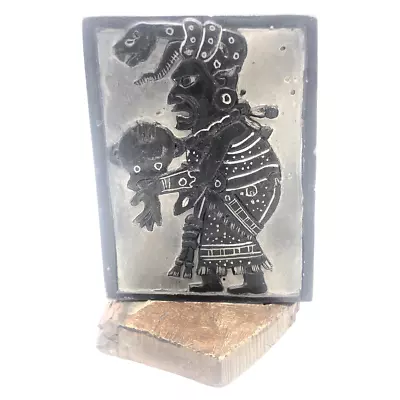 $29.99 • Buy Ixchel Goddess Of The Moon Carved Black Stone Mayan Aztec Art Maya Mexico Tribal