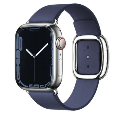$31.95 • Buy For Apple Watch Modern Buckle Leather Band IWatch Strap Series 8 7 6 SE 49mm/44
