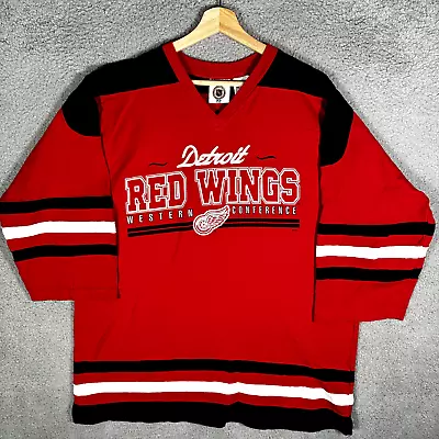 Vintage Detroit Red Wings Hockey Jersey Shirt Size XL Pro Edge 90's NHL • $24.25