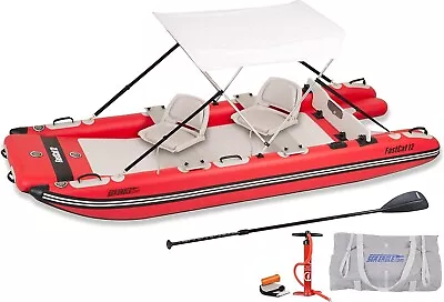 Sea Eagle FastCat Catamaran 2-4 Person Inflatable Boat | Self-Bailing • $2349