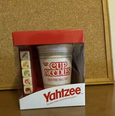 NEW YAHTZEE Cup Noodles Collectible Ramen Custom Dice Travel Yahtzee Dice Game • $15