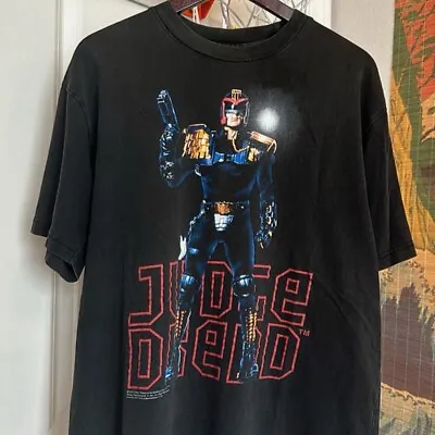 Judge Dredd Vintage Shirt Movie Promo 90s  Sylvester Stallone Large • $180