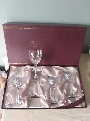 Owen Lewis's 4 Edinburgh Crystal Wine / Hock Glasses Boxed Signed • £26