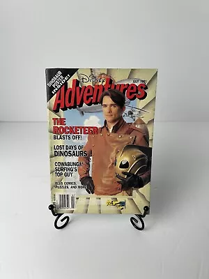 Disney Adventures Magazine July 1991 The RocketeerLost Days Of Dinosaurs & More • $4.99