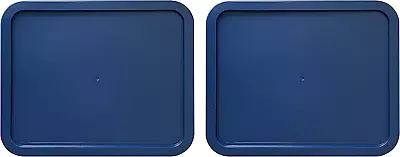 Lid For Pyrex Plastic Blue Cover 3 Cup Bowl Dish Rectangle 7210-PC (2-Pack) • $19.70