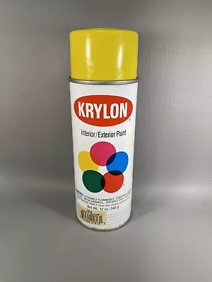 VINTAGE KRYLON SPRAY PAINT CAN NO 1813 SAFETY YELLOW  Look 😀 • $25