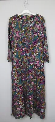 £24.95 • Buy Joules Round Neck Ponte Midi Elodie Dress Navy Ditsy Size 8 - 22