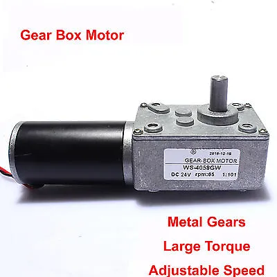 Ultrashort Motor High-torque Worm Gear Motor DC Motor 4058GW 12V 24V • £46.20