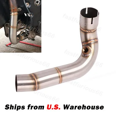 For Honda CBR600RR 2007-2023 Mid Exhaust Link Pipe Slip On Stock Muffler Tips • $68