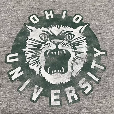 Ohio University Bobcats Small Gray T-shirt OU Athens Football Basketball • $29.99