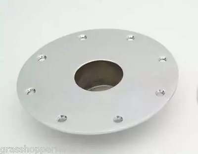 £18.95 • Buy POLISHED ALUMINIUM RECESSED TABLE LEG BASE Caravan Camper Horsebox Island Floor