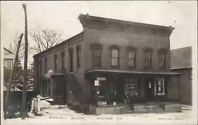 Milton Vermont VT Masonic Block Hardware Store C1910 Real Photo Postcard • $26.99