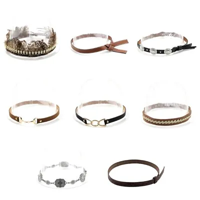 Cowboy Hat Bands Leather Hat Bands For Men Western Hat Belts For Fedora Hat • £6.08