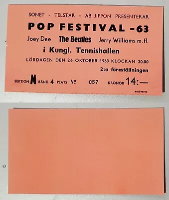 The BEATLES Reproduction Art CONCERT TICKETS - Individual Sale - Use As Bookmark • $6.99