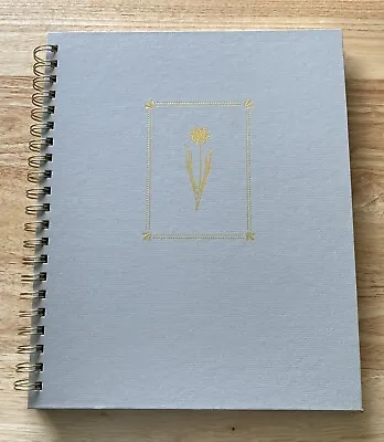Martha Stewart GOLD FLOWER Deluxe Spiral Notebook (MS101X) Cottagecore NEW!! • $23.95