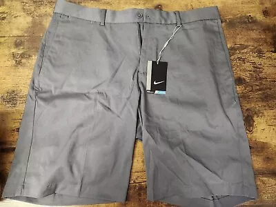 Nike Mens Golf Shorts Dark Gray Sz 34 Standard Fit Dry Fit (NEW) • $35