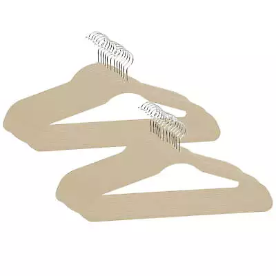 24 Pack Extra Wide Velvet Coat Hangers In Ivory • $20.92