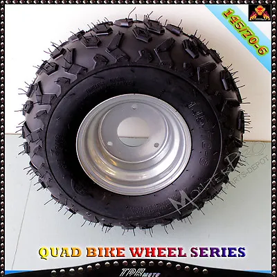 145/70 - 6  Front Rear Wheel Rim Tyre Tire 50cc 110cc Quad Bike ATV Buggy • $40.01
