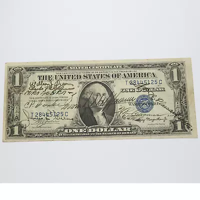 1935 A - WW2 SHORT SNORTER - $1 One Dollar Silver Certificate Note #44246F • $119.95