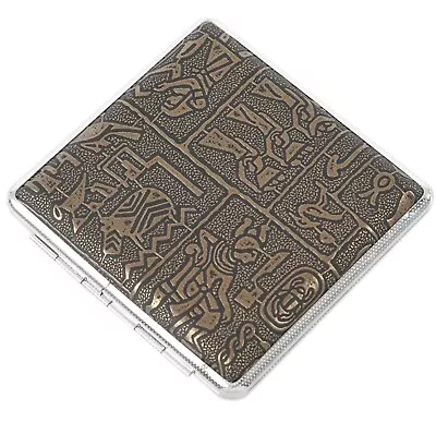 £13.99 • Buy High Quality Egyptian Vintage Style Metal Cigarette Case/Box Gift