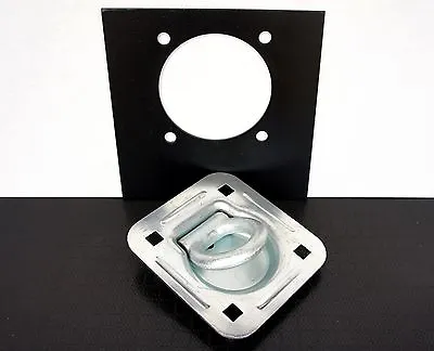 6 Recessed Floor D Rings W Backing Plate Toy Hauler Enclosed Trailer Tie Down • $59.99