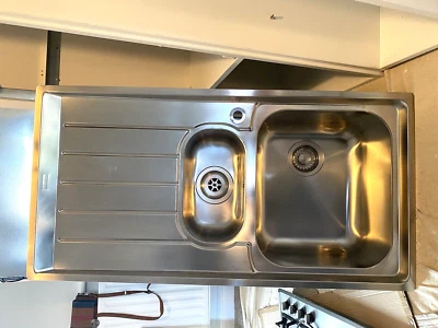 £85 • Buy Franke NEX 251 Neptune 1.5 Bowl Kitchen Inset Sink