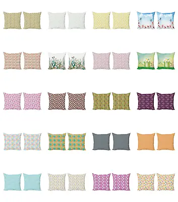 Ambesonne Spring Motif Cushion Cover Set Of 2 For Couch And Bed In 4 Sizes • $15.99